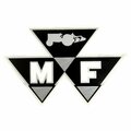 Aftermarket "MF" Small Vinyl Triple Triangle Decal 196463M1